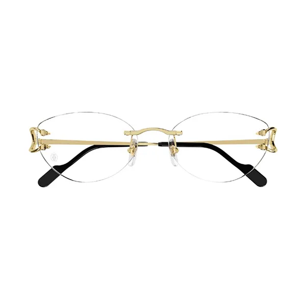 Gọng Kính Nữ Cartier CT0487O 001 Màu Vàng, Đen