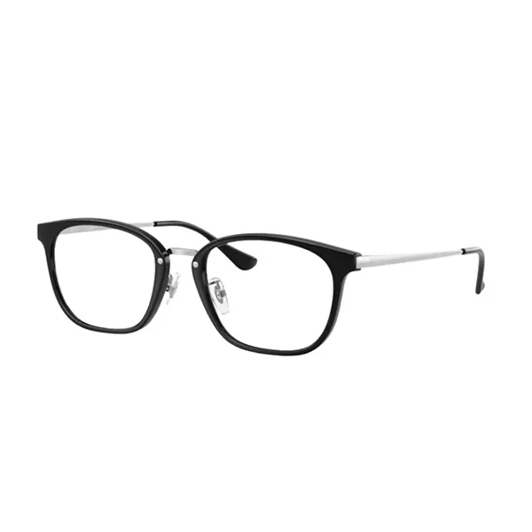 Gọng Kính Unisex Rayban 0RX7247D 575351 Màu Đen Bạc