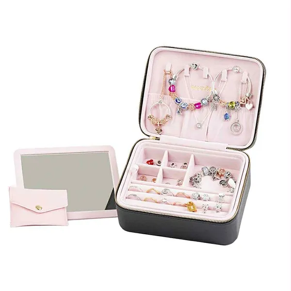 Hộp Đựng Trang Sức Pandora Black Jewellery Box Màu Đen