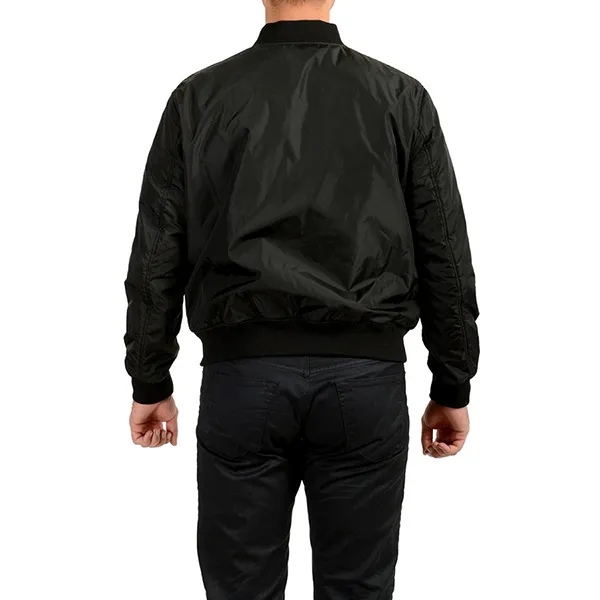 Áo Khoác Nam Versace Baroque Printed Reversible Bomber Jacket Black Màu Đen Size 46
