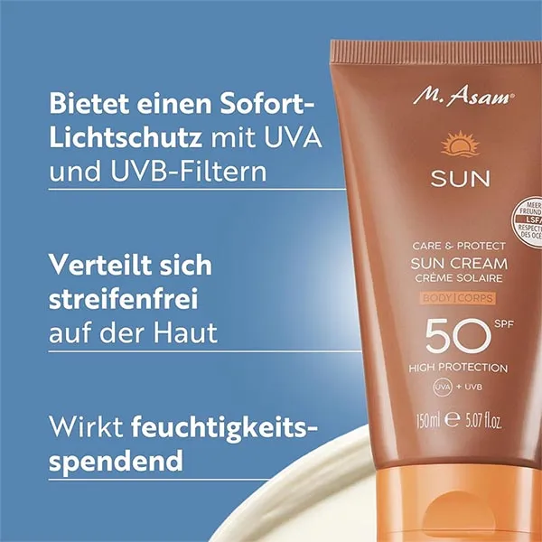 Kem Chống Nắng M.Asam Sun Care & Protect Sun Cream SPF 50 150ml