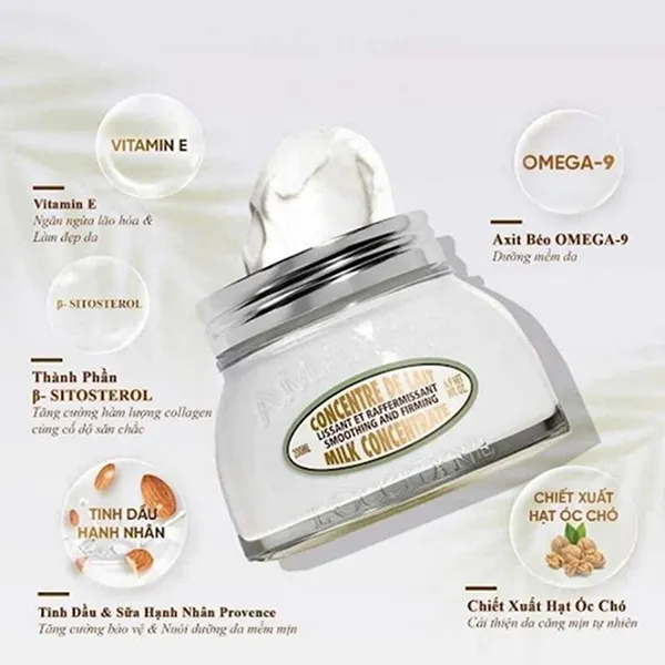 Kem Dưỡng Thể L’Occitane Almond Milk Concentrate 200ml