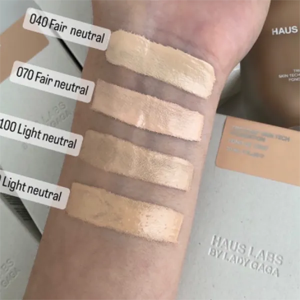 Kem Nền Haus Labs By Lady Gaga Triclone Skin Tech Foundation Tone 040 Fair Neutral 30ml