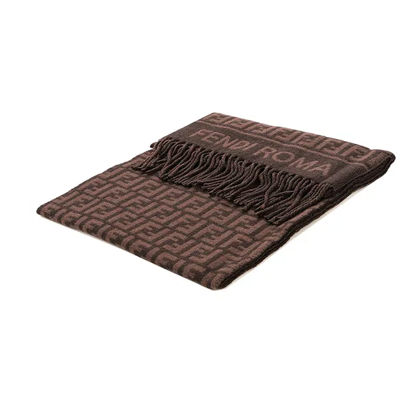 Khăn Choàng Cổ Fendi Monogram Scarf FXT113 AQCW F0949 Màu Nâu