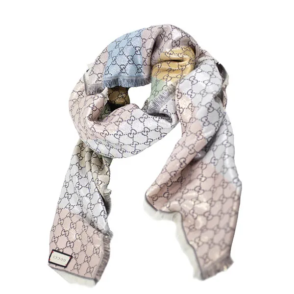 Khăn Choàng Gucci Jacquard Scarf 558274 9304 Phối Màu