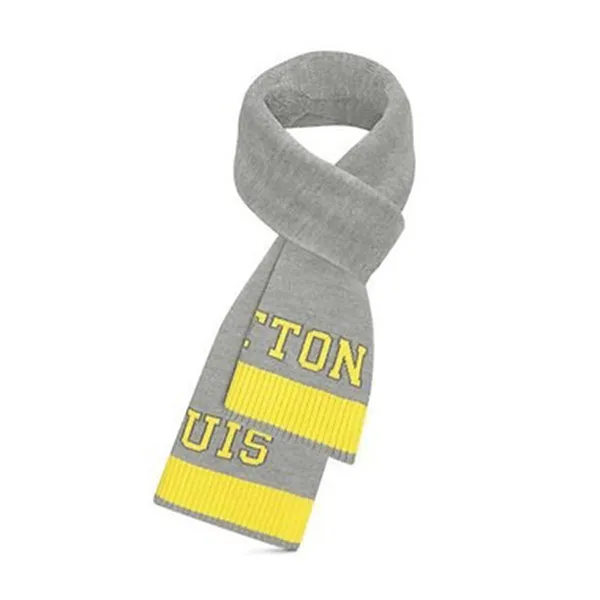 Khăn Quàng Cổ Louis Vuitton LV Logo Scarf M71230 Màu Xám