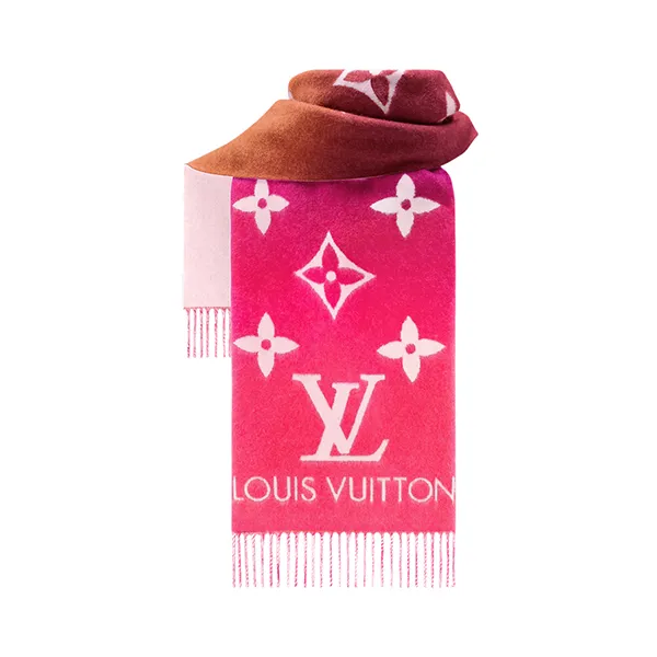 Khăn Quàng Cổ Louis Vuitton LV M79506 Reykjavik Gradient Màu Hồng