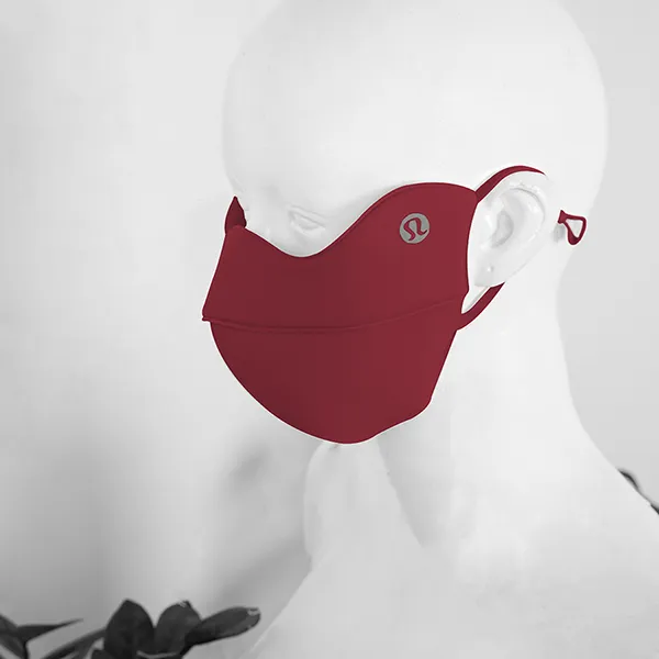 Khẩu Trang Lululemon Thick & Breathable Full Face Eye Mask - Red Màu Đỏ