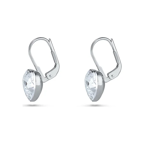 Khuyên Tai Nữ Swarovski Clear Crystal Heart Earrings 5687414 Màu Bạc Trắng