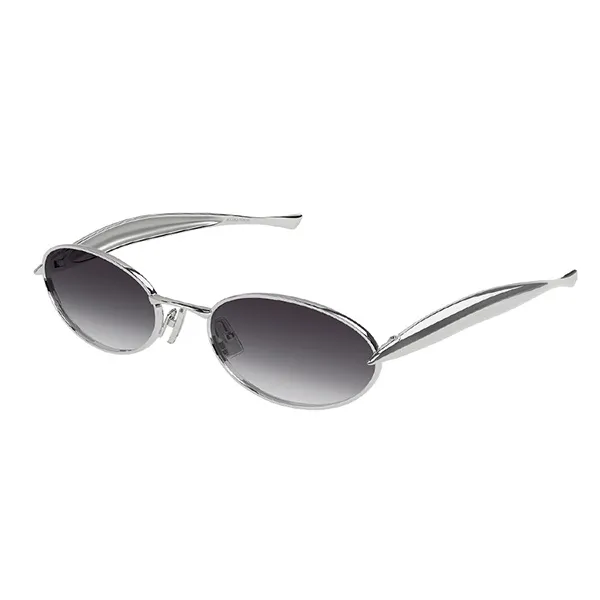 Kính Mát Bottega Veneta Sunglasses BV1386S 003 Màu Xám/Bạc