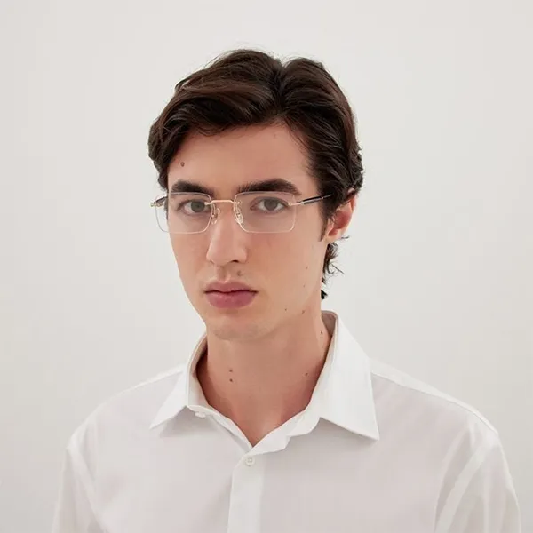 Kính Mắt Cận Montblanc Eyeglasses MB0411O 001 Màu Vàng Gold/Đen