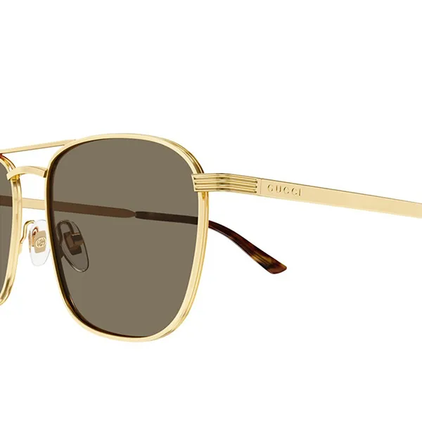 Kính Mát Nam Gucci Sunglasses GG1881S 002 Màu Nâu/Vàng