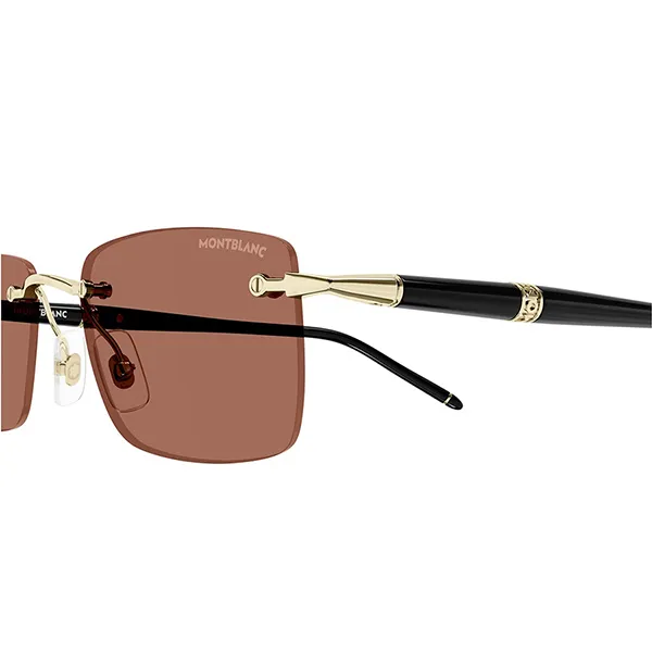 Kính Mát Montblanc Sunglasses MB0344S 007 Màu Cam/Gold