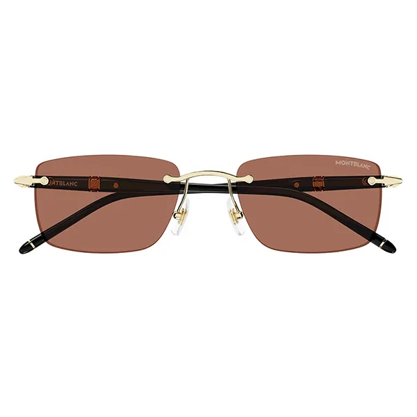 Kính Mát Montblanc Sunglasses MB0344S 007 Màu Cam/Gold