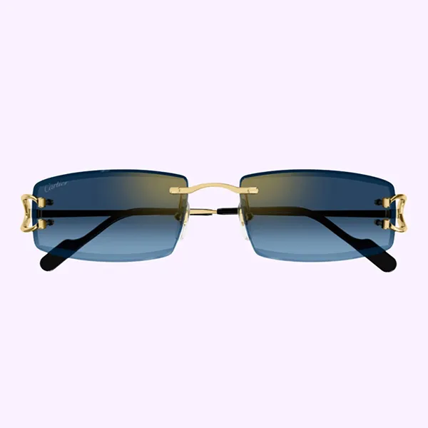 Kính Mát Nam Cartier Sunglasses CT0465S 002 Màu Xanh Blue