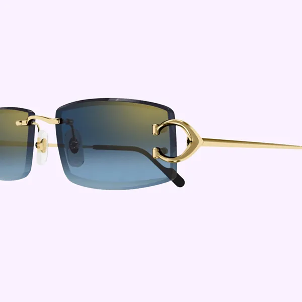 Kính Mát Nam Cartier Sunglasses CT0465S 002 Màu Xanh Blue