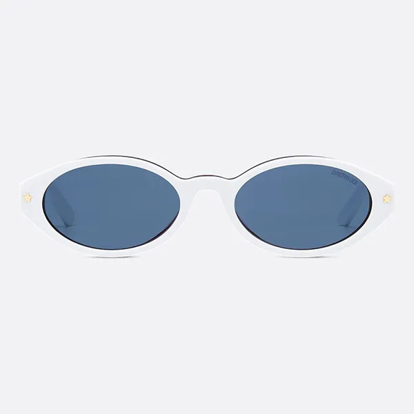 Kính Mát Nữ Dior Pacific White Oval Sunglasses R1I 50B0 Màu Trắng Xanh