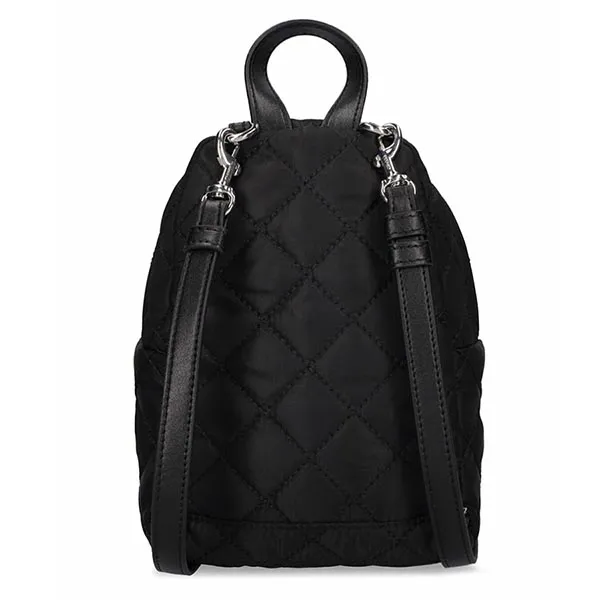 Balo Nữ Moschino Crystal Logo Mini Backpack Màu Đen