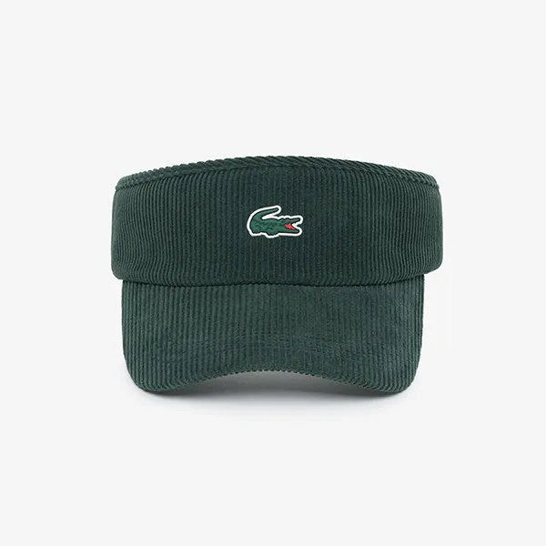 Mũ Lacoste Golf Corduroy Visor RK345E-54N YZP Màu Xanh Green