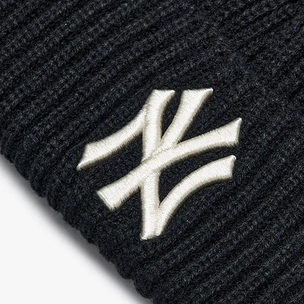 Mũ Len MLB Uni Short Beanie New York Yankees 3ABNS0326-BKS Màu Đen