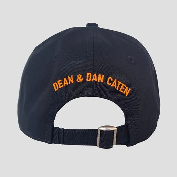 Mũ Nam Dsquared2 Black Logo-print Orange Cotton Baseball Cap BCM0794 05C00001 M638 Màu Đen