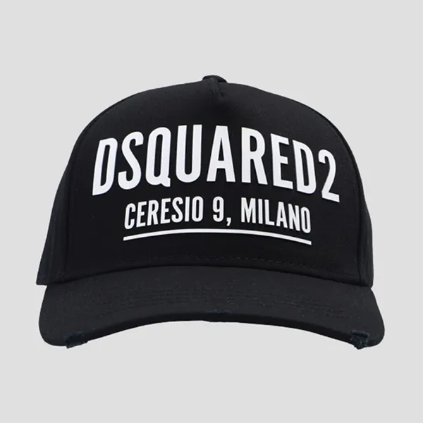 Mũ Nam Dsquared2 Ceresio 9 Milano Baseball Cap Black BCM0531 05C00001 M063 Màu Đen