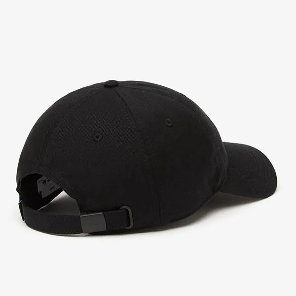 Mũ Unisex Lacoste Crocodile Cap RK9871 10 031 Màu Đen