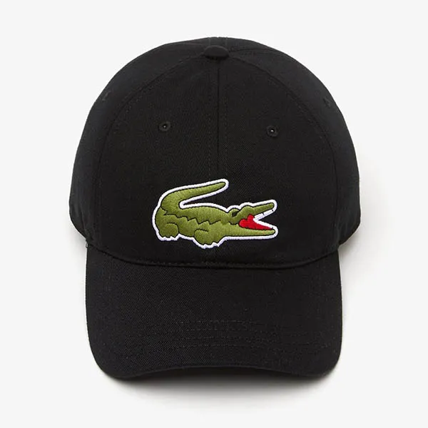 Mũ Unisex Lacoste Crocodile Cap RK9871 10 031 Màu Đen