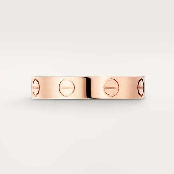 Nhẫn Unisex Cartier Love Ring Small Model CRB4085200 Màu Vàng Hồng Size 51
