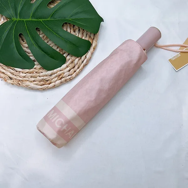 Ô Michael Kors MK Logo Umbrella Màu Hồng