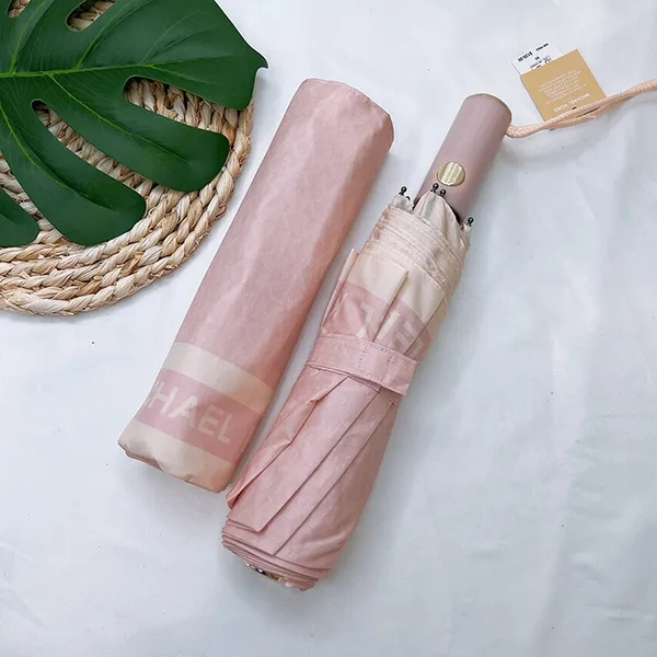 Ô Michael Kors MK Logo Umbrella Màu Hồng