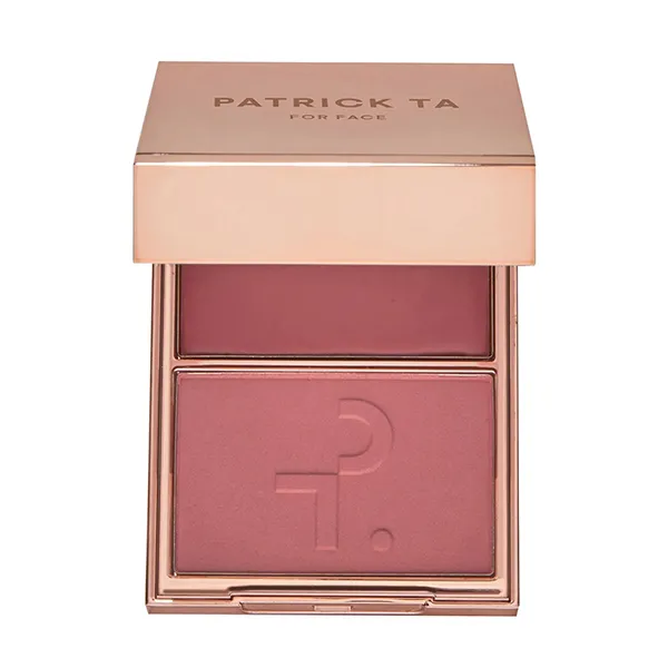 Phấn Má Hồng Patrick Ta 2in1 Double-Take Cream And Power Blush Duo Màu She Goes To The Gym