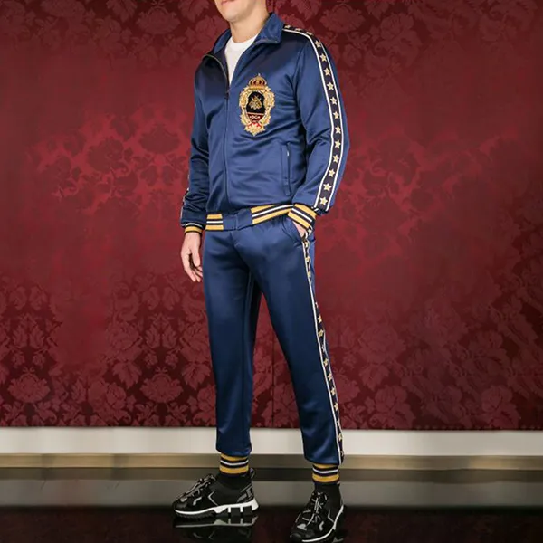 Bộ Quần Áo Nỉ Dolce & Gabbana D&G Pantalons Màu Xanh Blue Size 44