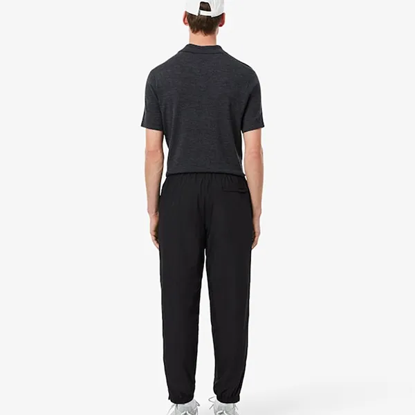 Quần Gió Nam Lacoste Lightweight Water-Repellent Sweatpant XH8909 - 031 Màu Đen Size 3