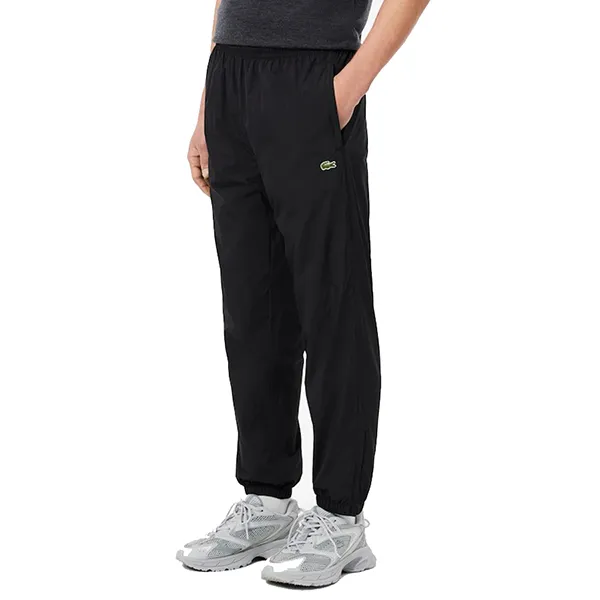 Quần Gió Nam Lacoste Lightweight Water-Repellent Sweatpant XH8909 - 031 Màu Đen Size 3