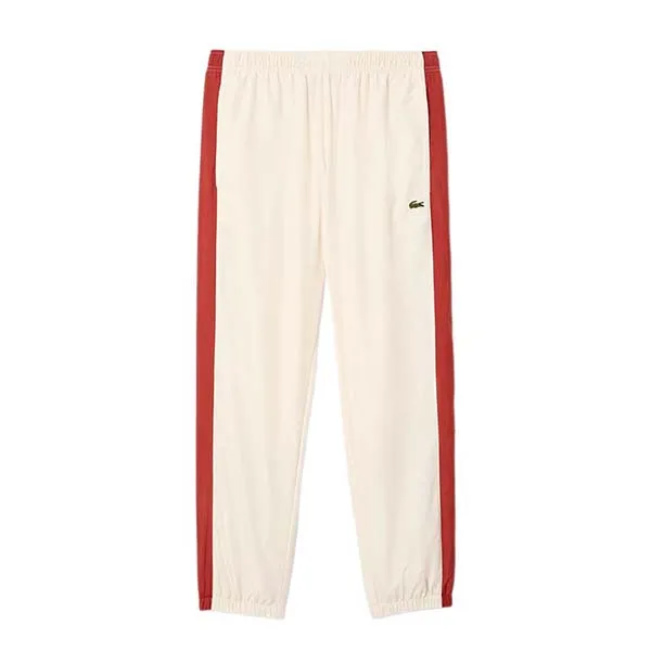 Quần Gió Nam Lacoste Lightweight Water Repellent Sweatpants XH8906 - HBI Màu Trắng Nâu Size 4