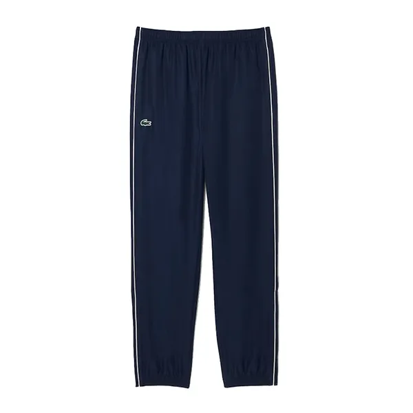Quần Gió Nam Lacoste Logo Stripe Tennis Tracksuit Màu Xanh Navy Size 4