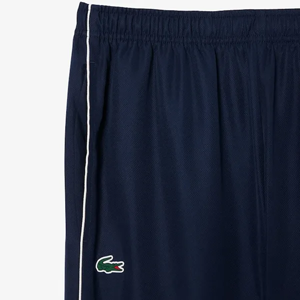 Quần Gió Nam Lacoste Logo Stripe Tennis Tracksuit Màu Xanh Navy Size 4