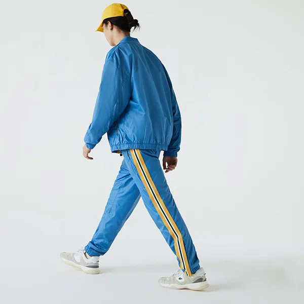 Quần Gió Nam Lacoste Men’s Heritage Regular Water Resistant Sweatpants XH9389 Màu Xanh Blue Size 2