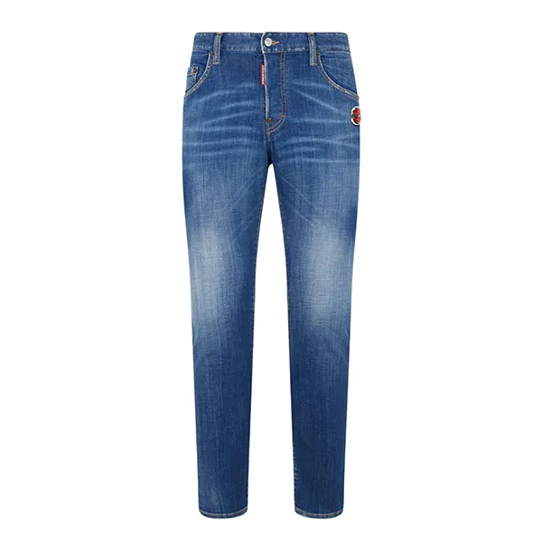 Quần Jean Nam Dsquared2 Stretch Cotton Skinny Fit S74LB1471 S30342 470 Màu Xanh Size 44