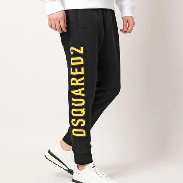 Quần Nỉ Nam Dsquared2 Classic I Love D2 Melange Sweat Màu Đen Size M