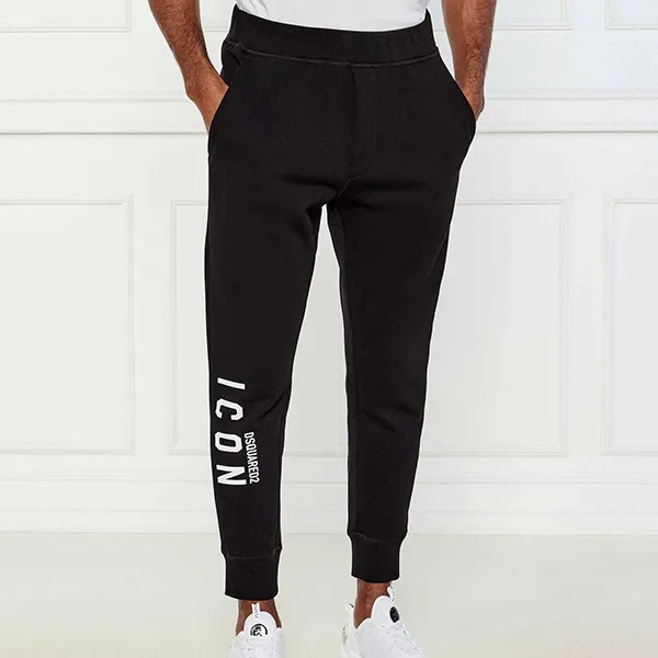 Quần Nỉ Nam Dsquared2 Sweatpants ICON SKI Slim Fit DQ251M000055900000L Màu Đen Size S