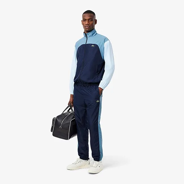 Quần Nỉ Nam Lacoste Lightweight Water Repellent Sweatpants XH8906 00 I0M Màu Xanh Navy Size 3