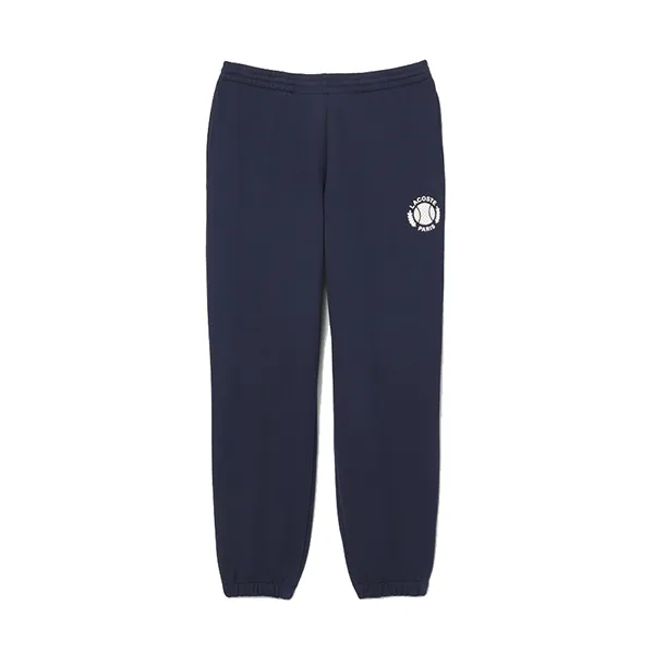 Quần Nỉ Nam Lacoste Tennis Print Sweatpants XH9777-00-166 Màu Xanh Navy Size 3