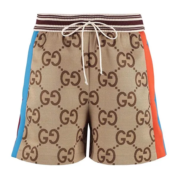 Quần Short Gucci Jumbo GG Fabric Shorts Phối Màu Size XS