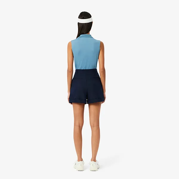 Quần Short Nữ Lacoste Ultra Dry Golf Stretch Bermuda FF8583 99 166 Màu Xanh Navy Size 34
