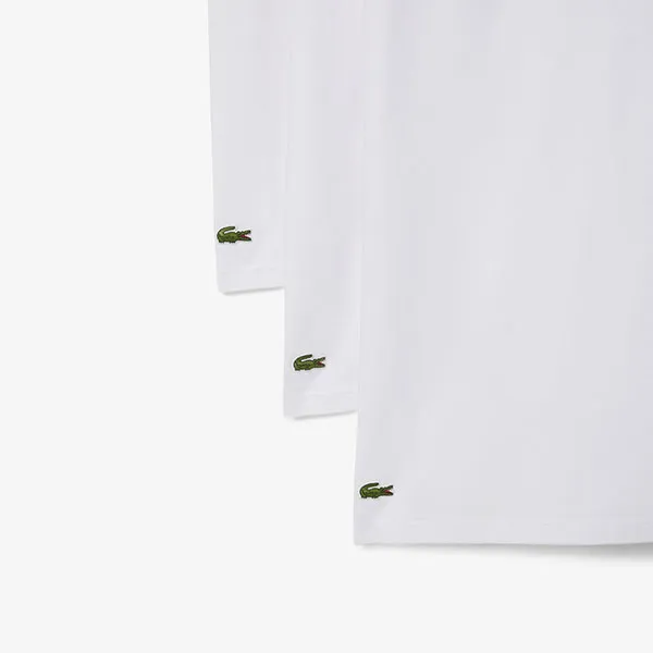 Set 3 Áo Thun Nam Lacoste Regular Tit TH9010 001 Tshirt Màu Trắng Size M
