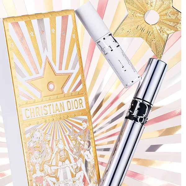 Set Chuốt Mi Mascara + Dưỡng Mi Dior Diorshow The Volume And Curl Essentials Limited Edition