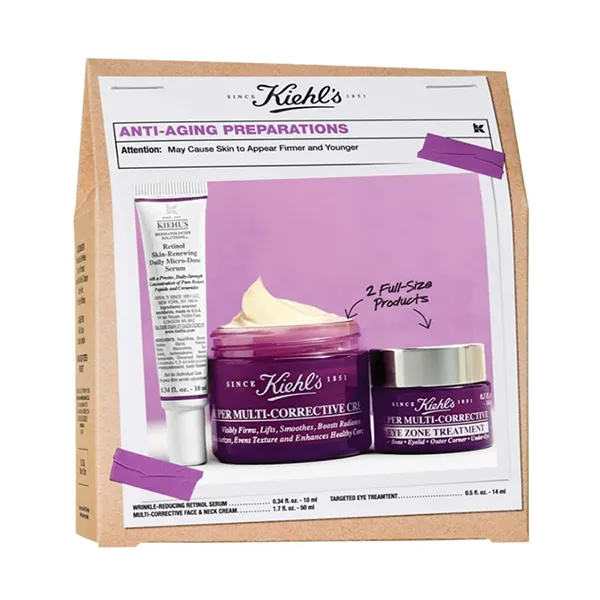 Set Dưỡng Da Đa Năng Kiehl's Anti-Aging Preparations Set 3 Món