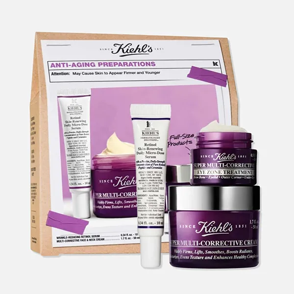 Set Dưỡng Da Đa Năng Kiehl's Anti-Aging Preparations Set 3 Món